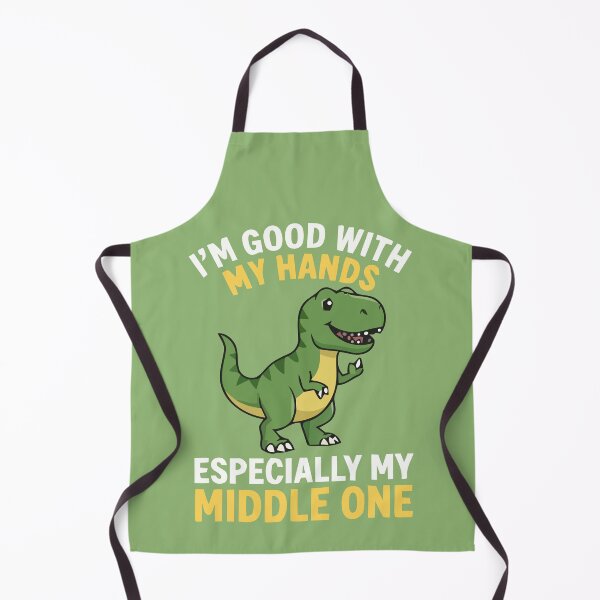 Item preview, Im Good With My Hands Middle One T-Rex Dinosaur designed and sold by Amir Faysal.
