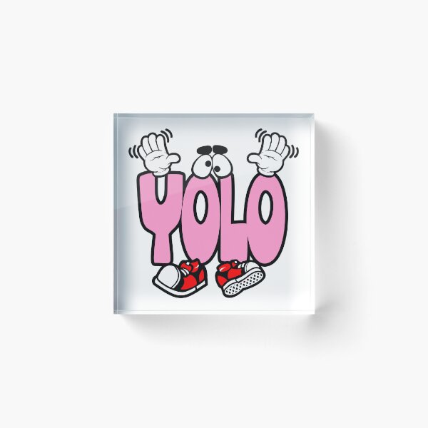 Item preview, YOLO - UNIVERSAL Typography Character Funny designed and sold by NFTWords.