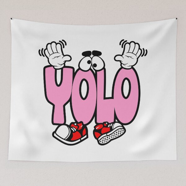 Item preview, YOLO - UNIVERSAL Typography Character Funny designed and sold by NFTWords.