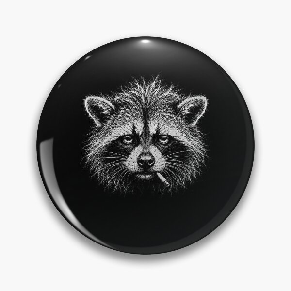 Item preview, Funny Raccoon Smoking Cigarette With Scruffy Looking designed and sold by gunaone-design.