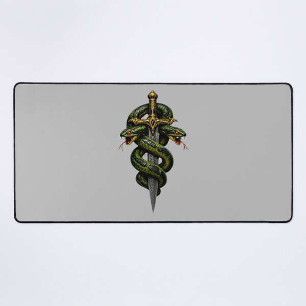Item preview, Twin Serpent Sword Sticker designed and sold by IMOBILYARI VibeCore.