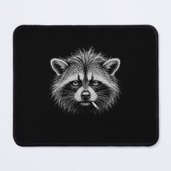Item preview, Funny Raccoon Smoking Cigarette With Scruffy Looking designed and sold by gunaone-design.