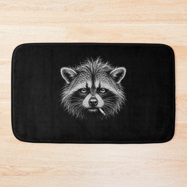 Item preview, Funny Raccoon Smoking Cigarette With Scruffy Looking designed and sold by gunaone-design.