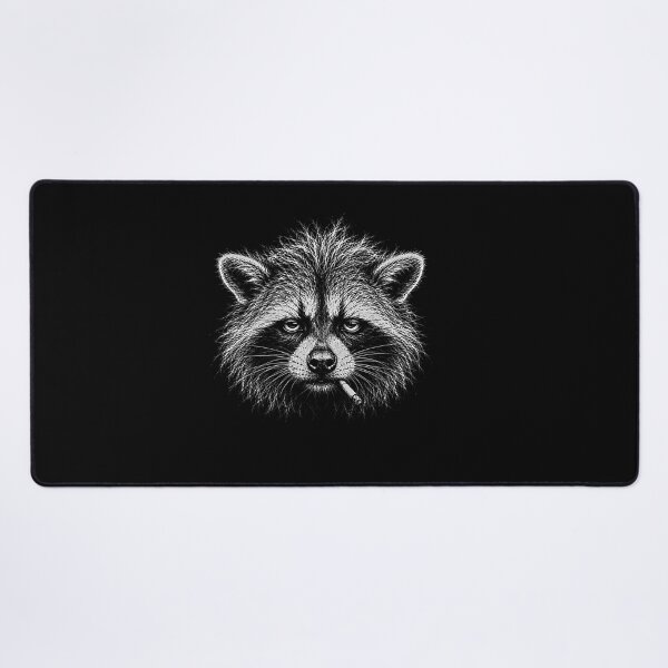 Item preview, Funny Raccoon Smoking Cigarette With Scruffy Looking designed and sold by gunaone-design.