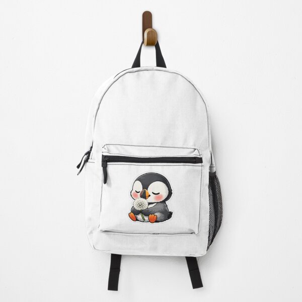 Item preview, Cute Baby Penguin Holding White Dandelion designed and sold by Owcomm.
