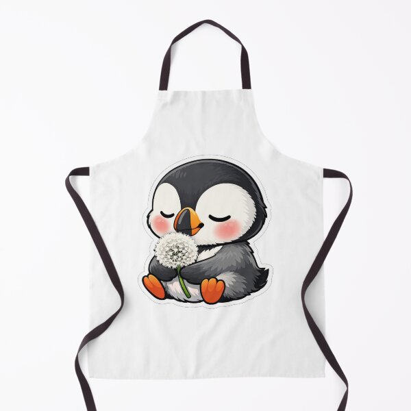 Item preview, Cute Baby Penguin Holding White Dandelion designed and sold by Owcomm.