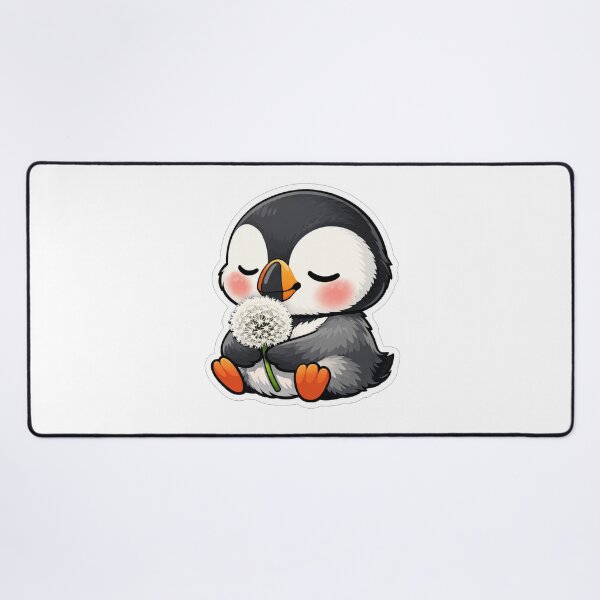 Item preview, Cute Baby Penguin Holding White Dandelion designed and sold by Owcomm.