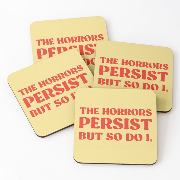 Item preview, The Horrors Persist But So Do I - YELLOW/RED designed and sold by butterbeansktch.