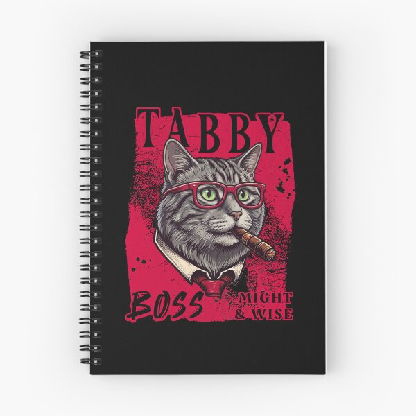 Item preview, Gray Tabby Boss Design – Funny Gray Tabby Cat with Cigar Mafia Style Gift designed and sold by PixelsPaws.