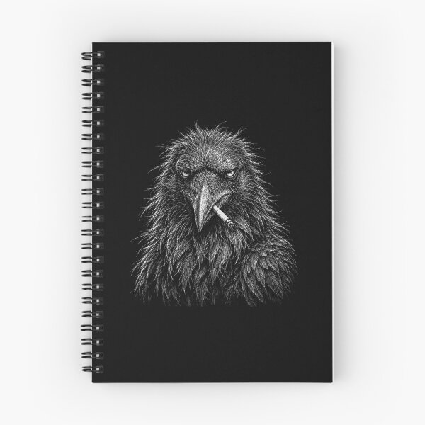 Item preview, Raven Smoking Cigarette Funny Scruffy Looking designed and sold by gunaone-design.