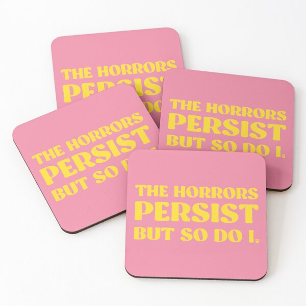 Item preview, The Horrors Persist But So Do I - PINK/YELLOW designed and sold by butterbeansktch.