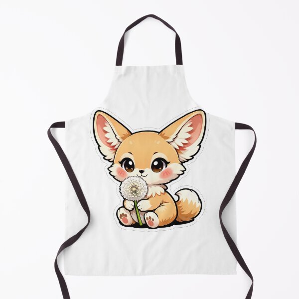 Item preview, Cute Fennec Fox Holding White Dandelion designed and sold by Owcomm.