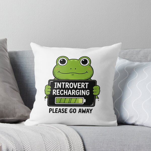 Item preview, Introvert Recharging Frog Sticker | Funny Introvert Battery Meme | Cute Social Energy Frog designed and sold by Moanx Store.