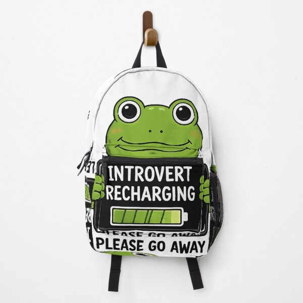 Item preview, Introvert Recharging Frog Sticker | Funny Introvert Battery Meme | Cute Social Energy Frog designed and sold by Moanx Store.