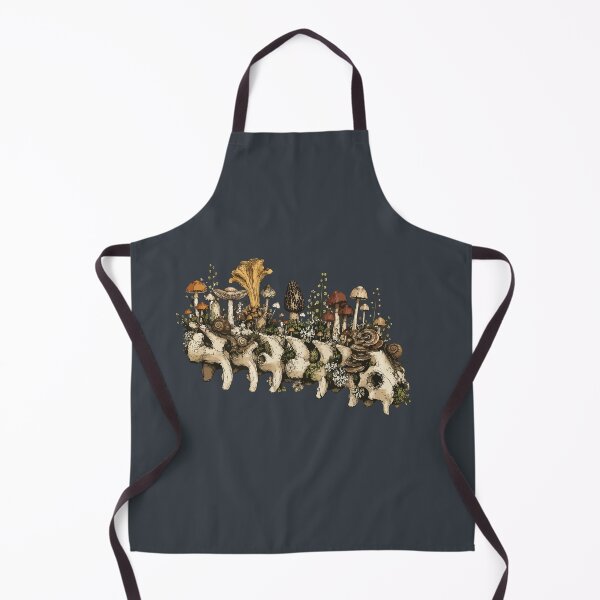 Item preview, Mushroom Covered Animal Spine Forest Ecology Nature Illustration designed and sold by SimplePoDesign.