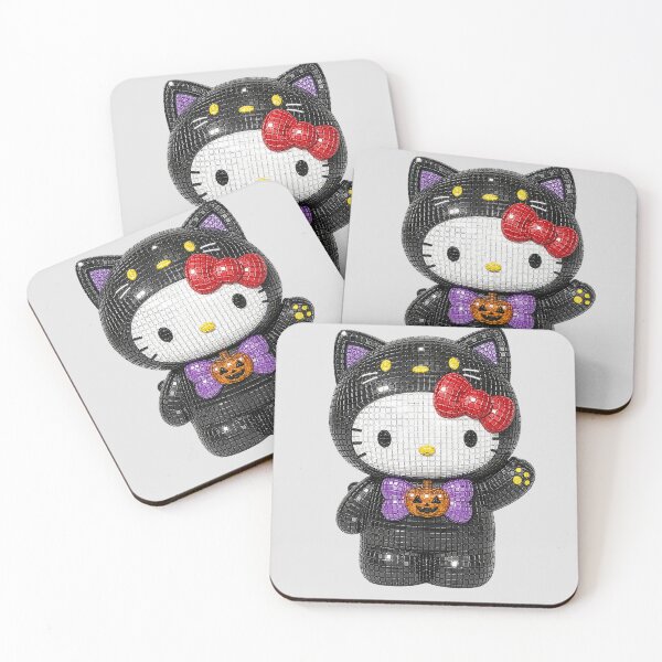 Item preview, Hello Kitty Black Cat Halloween Disco designed and sold by Eleanor Reyelt Art.
