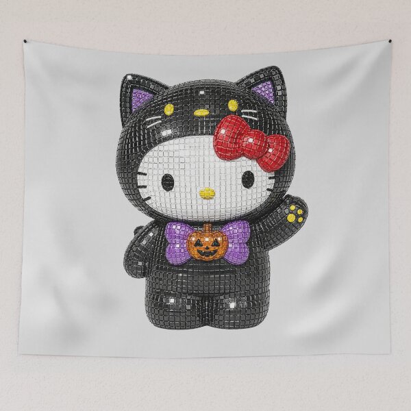 Item preview, Hello Kitty Black Cat Halloween Disco designed and sold by Ellie Dyer.