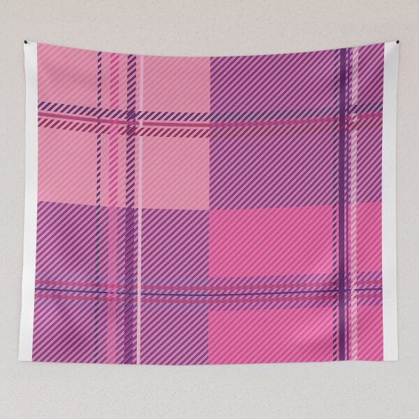 Item preview, Vibrant Pink and Dark Magenta Plaid Pattern designed and sold by Momoko-Hikaru.
