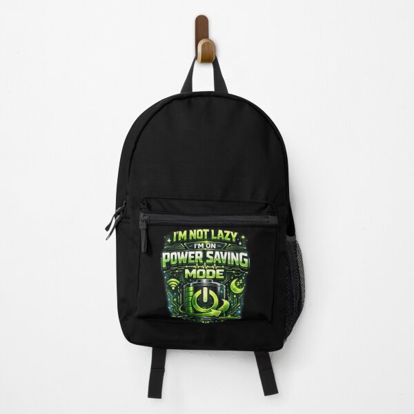 Item preview, I'M NOT LAZY I'M ON POWER SAVING MODE – Funny Tech Quote Design designed and sold by darkan1.