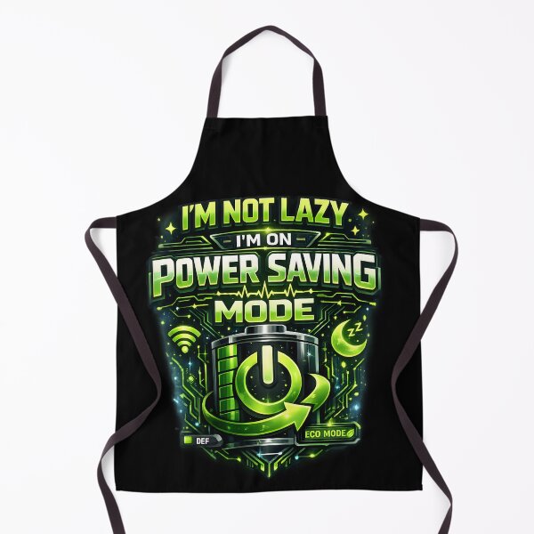 Item preview, I'M NOT LAZY I'M ON POWER SAVING MODE – Funny Tech Quote Design designed and sold by darkan1.