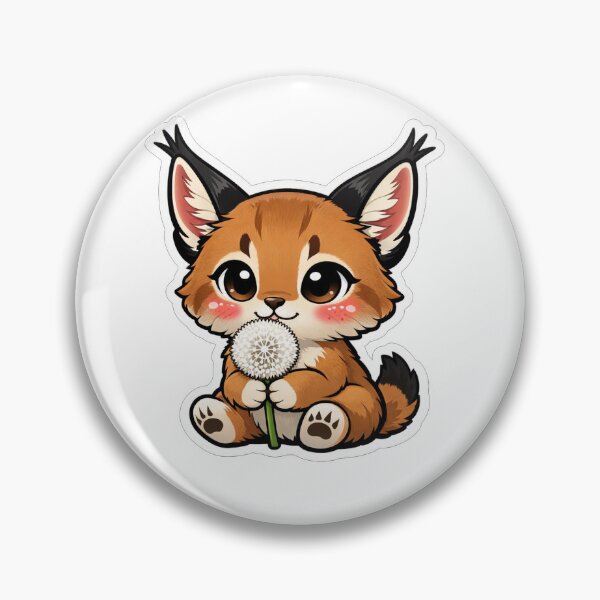 Item preview, Cute Baby Caracal Holding A Dandelion designed and sold by Owcomm.