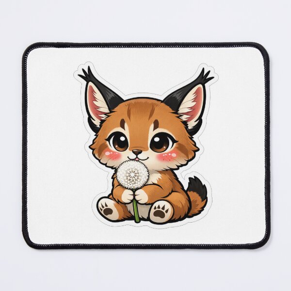 Item preview, Cute Baby Caracal Holding A Dandelion designed and sold by Owcomm.