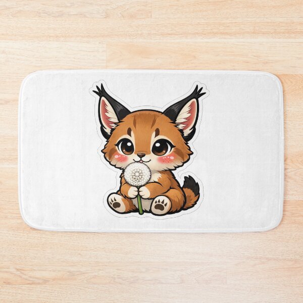 Item preview, Cute Baby Caracal Holding A Dandelion designed and sold by Owcomm.
