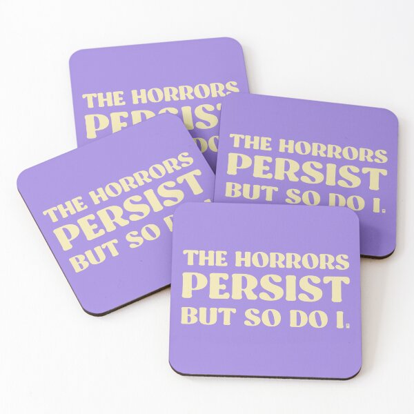 Item preview, The Horrors Persist But So Do I - LILAC/YELLOW designed and sold by butterbeansktch.