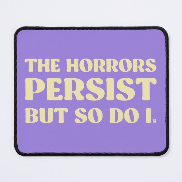Item preview, The Horrors Persist But So Do I - LILAC/YELLOW designed and sold by butterbeansktch.