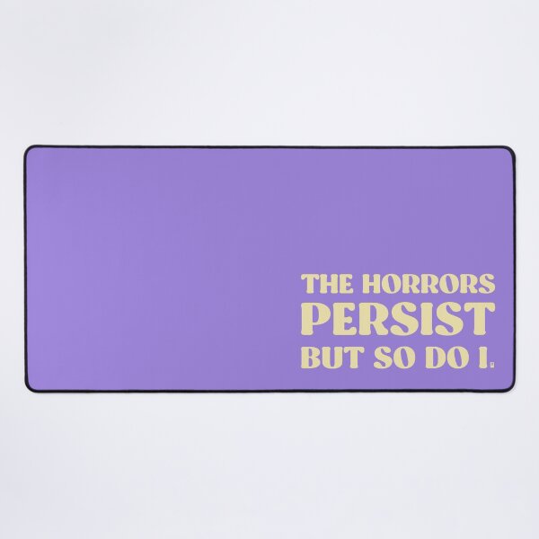 Item preview, The Horrors Persist But So Do I - LILAC/YELLOW designed and sold by butterbeansktch.