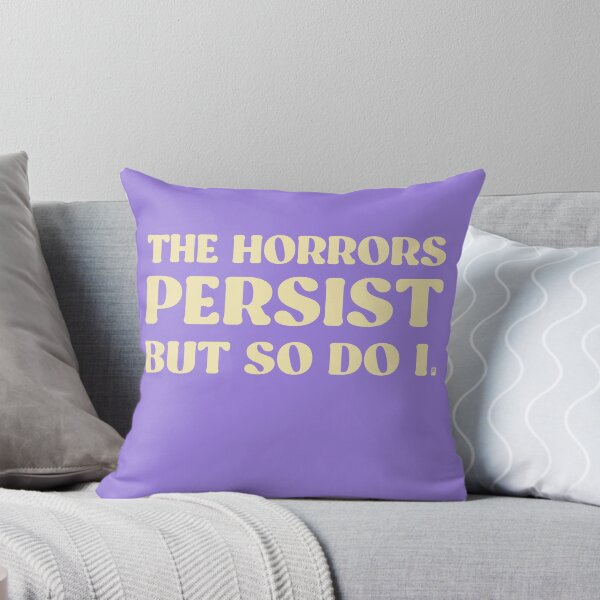 Item preview, The Horrors Persist But So Do I - LILAC/YELLOW designed and sold by butterbeansktch.