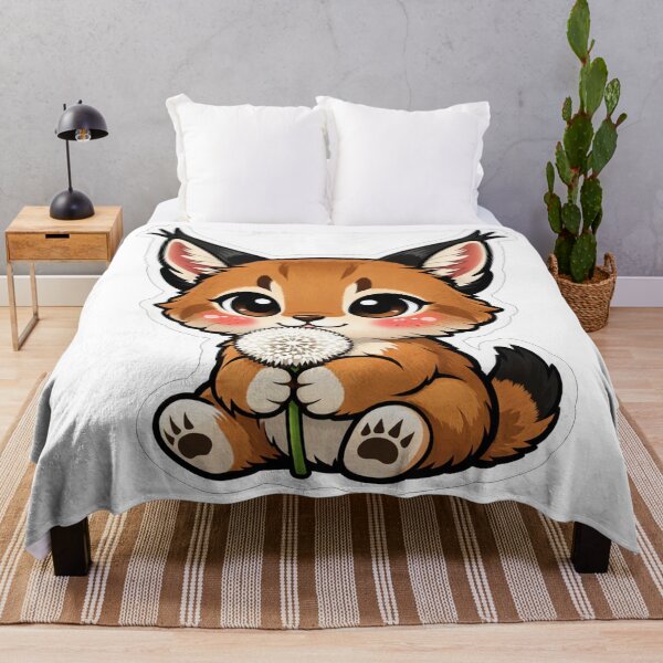 Item preview, Cute Baby Caracal Holding A Dandelion designed and sold by Owcomm.
