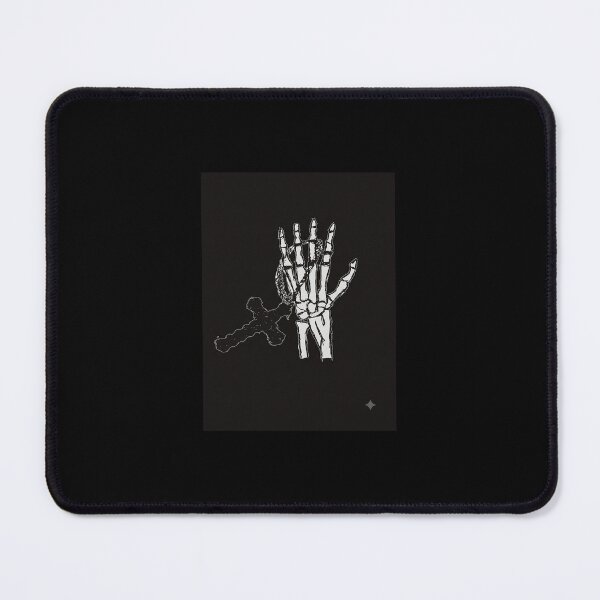 Item preview, Skeleton Hand Holding Cross - Hand Drawn Grunge Gothic Artwork designed and sold by Xriti06.