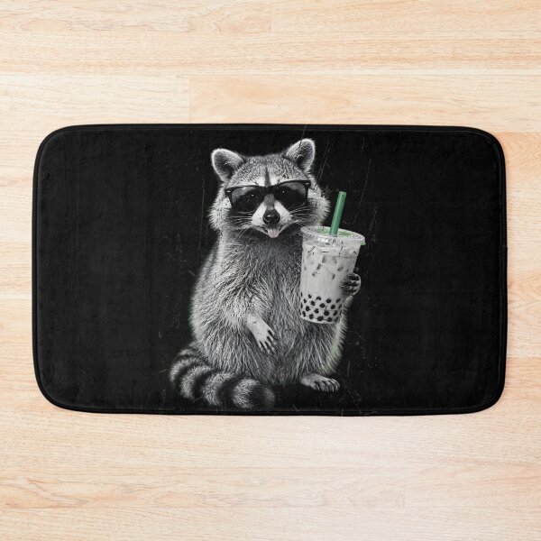 Item preview, Cool Raccoon Drinking Boba Tea - Funny Sunglasses Trash Panda Raccoon Gift designed and sold by Neurospicy Trolls.