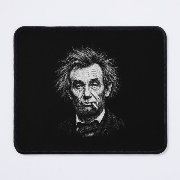 Item preview, Scruffy Abraham Lincoln Smoking Cigarette designed and sold by gunaone-design.