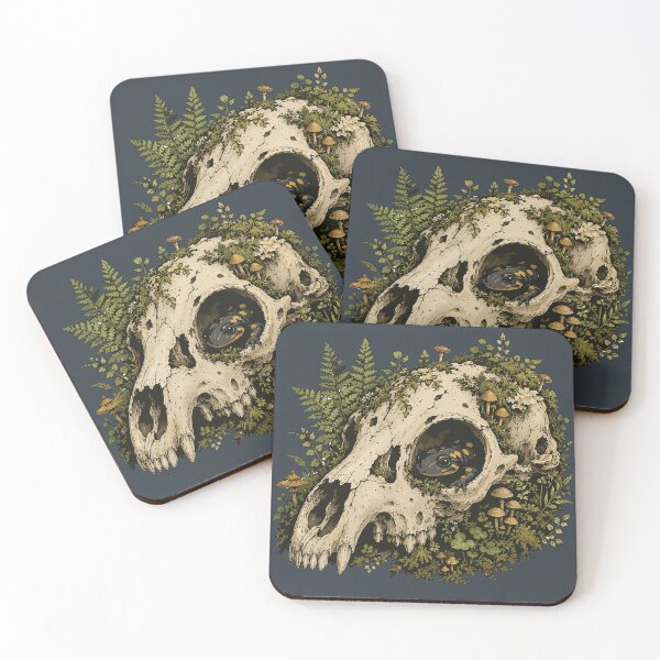 Item preview, Salamander in Animal Skull Woodland Nature Illustration designed and sold by SimplePoDesign.