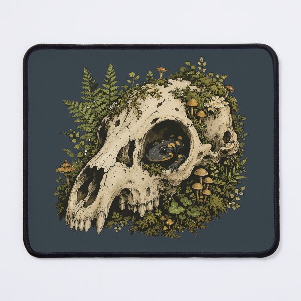 Item preview, Salamander in Animal Skull Woodland Nature Illustration designed and sold by SimplePoDesign.