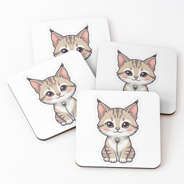 Item preview, Cute Little Lynx Holding A Dandelion designed and sold by Owcomm.