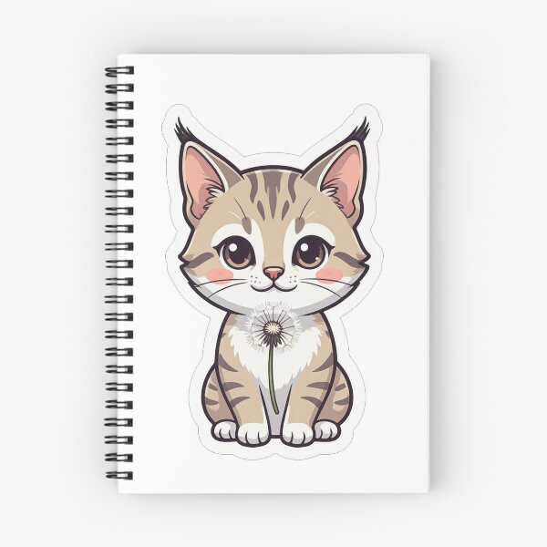 Item preview, Cute Little Lynx Holding A Dandelion designed and sold by Owcomm.