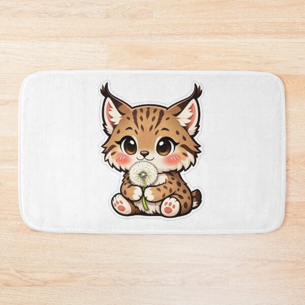 Item preview, Cute Baby Lynx Holding A Dandelion designed and sold by Owcomm.