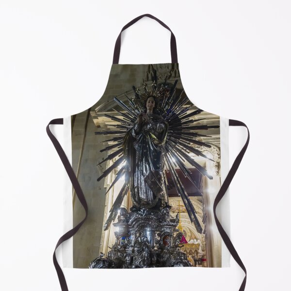 Item preview, Illuminated Virgin Mary Statue With Radiant Halo in Night Religious Procession Through City Street designed and sold by Nmallia.