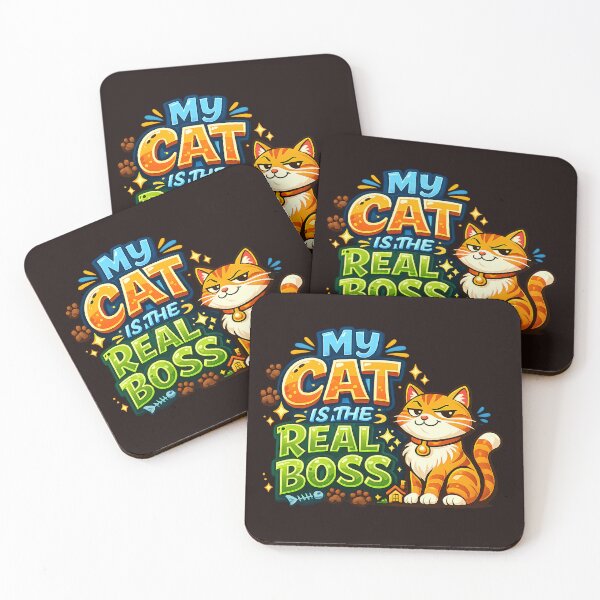 Item preview, My Cat Is The Real Boss Funny Cat Lover Design designed and sold by WHDProduction45.