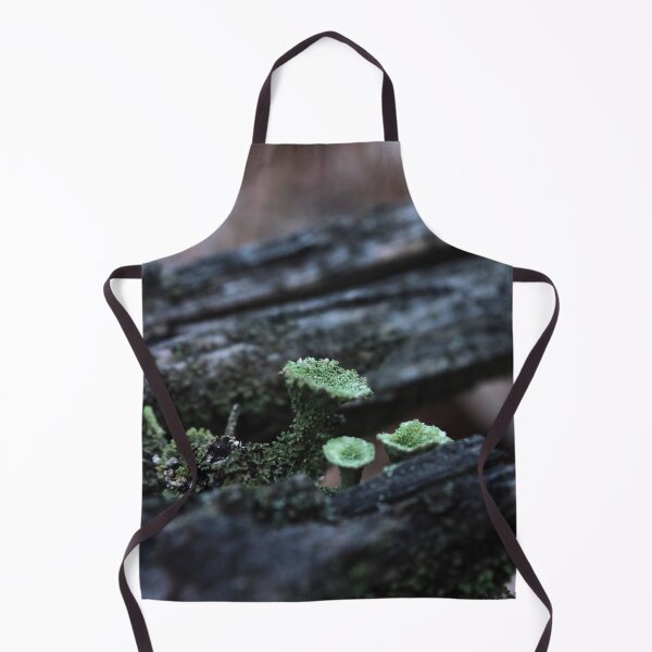 Item preview, Moody Pixie Cup Lichen Cladonia on Forest Log Macro designed and sold by vikko-art.