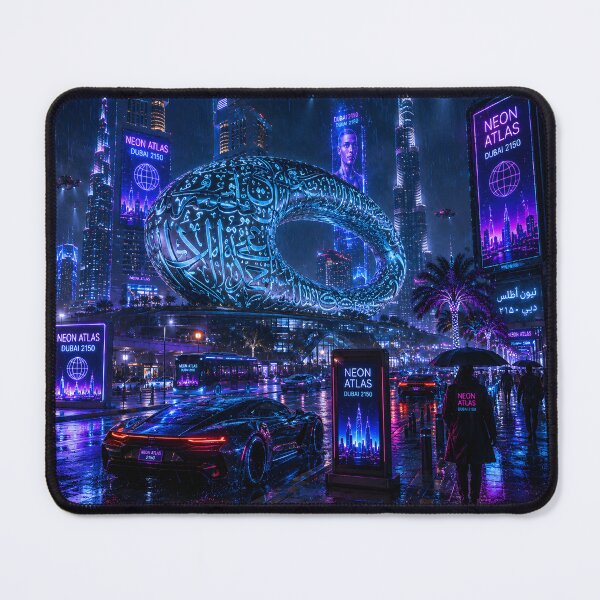 Item preview, Dubai 2150 | Futuristic Burj Khalifa | Cyberpunk Skyline designed and sold by NSAstore.