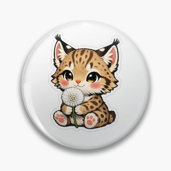 Item preview, Cute Baby Lynx Holding A Dandelion designed and sold by Owcomm.