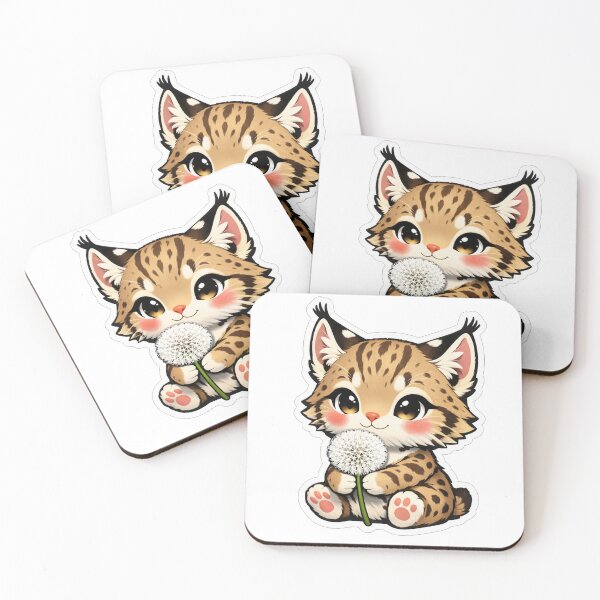 Item preview, Cute Baby Lynx Holding A Dandelion designed and sold by Owcomm.