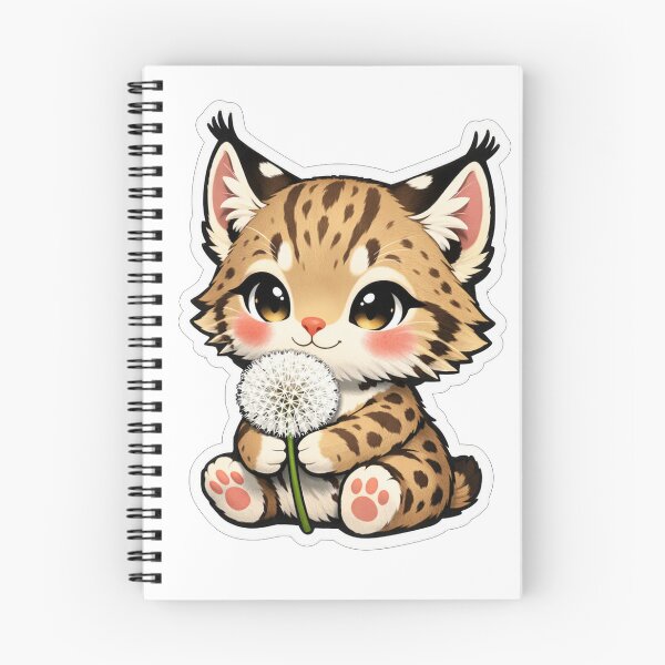 Item preview, Cute Baby Lynx Holding A Dandelion designed and sold by Owcomm.