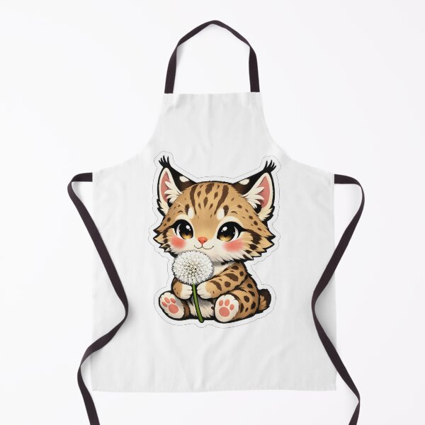 Item preview, Cute Baby Lynx Holding A Dandelion designed and sold by Owcomm.