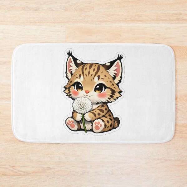 Item preview, Cute Baby Lynx Holding A Dandelion designed and sold by Owcomm.