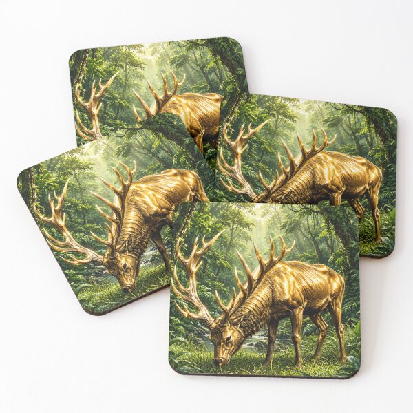 Item preview, Golden deer wildlife designed and sold by urbanshop7.